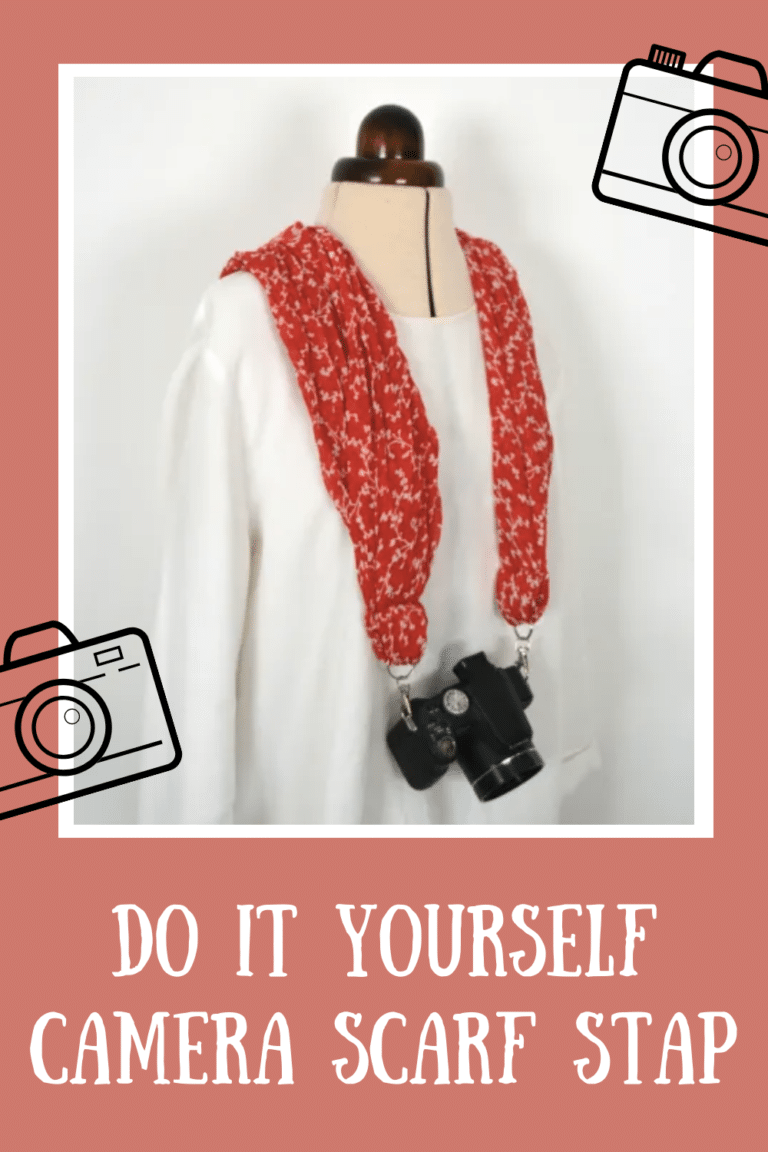 DIY camera scarf stap