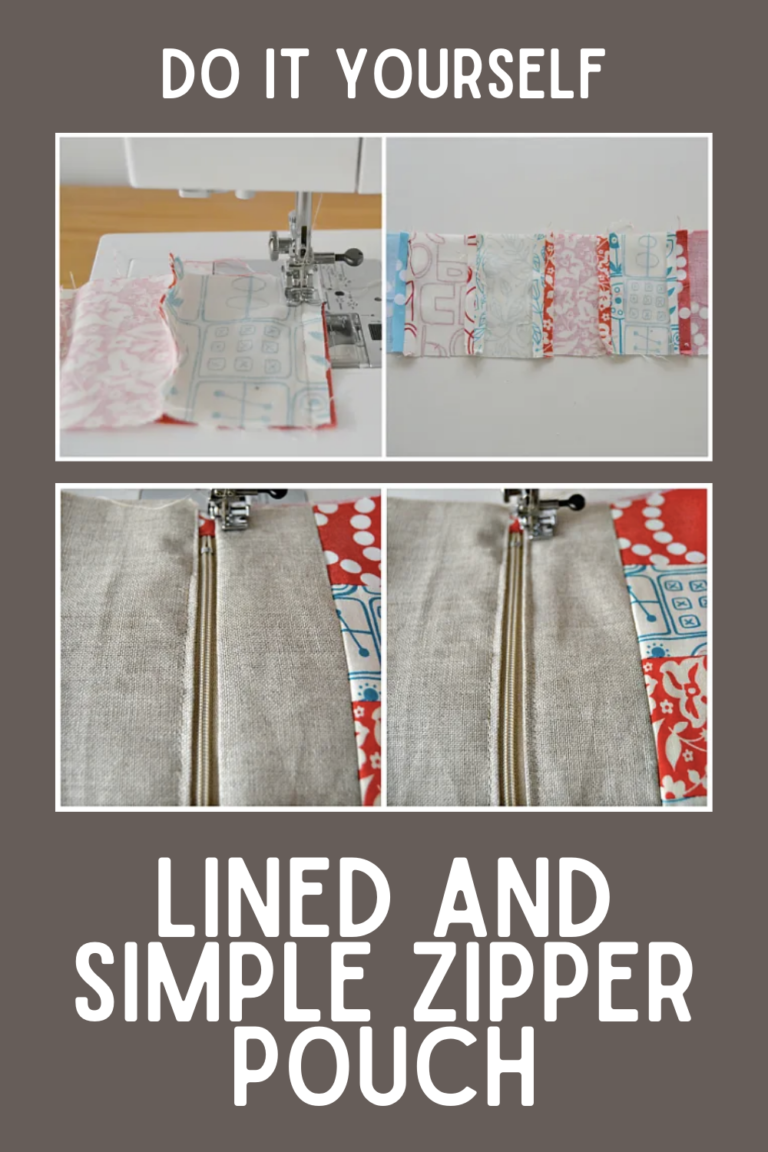 DIY zipper pouch