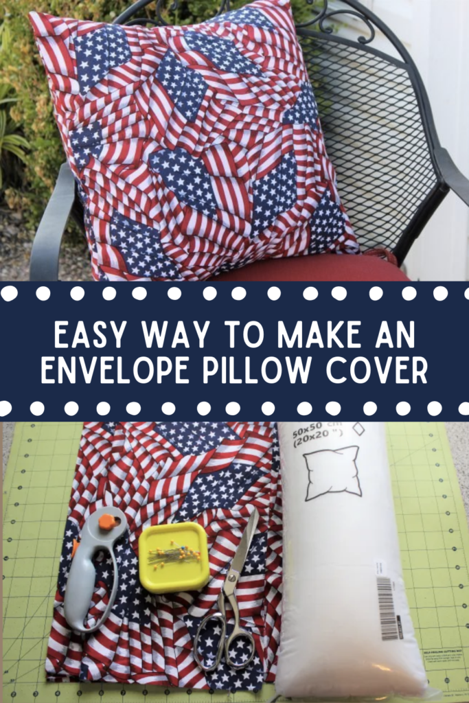 How to Make a DIY Envelope Pillow Cover - Be Brave and Bloom