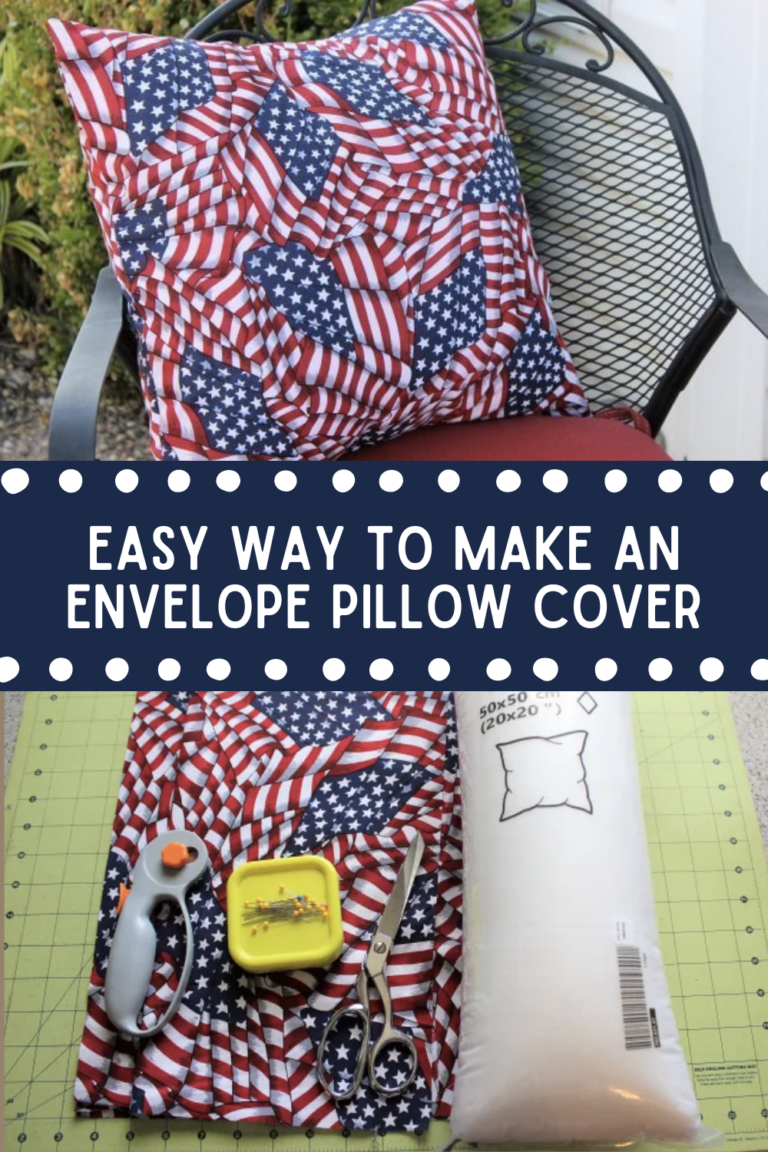How to Make an Envelope Pillow Cover
