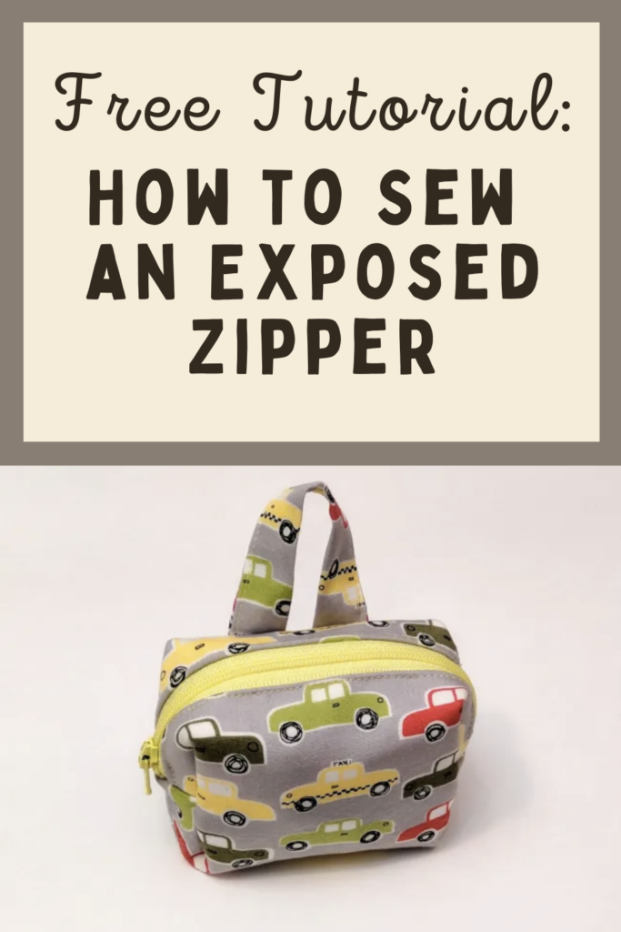 How to Sew an Exposed Zipper _ Free Tutorial
