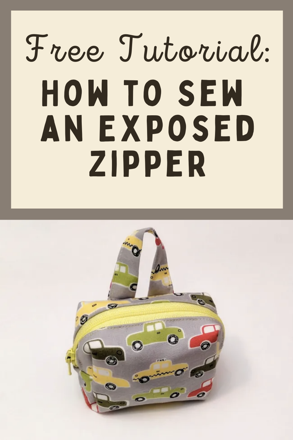 How To Sew An Exposed Zipper Free Tutorial