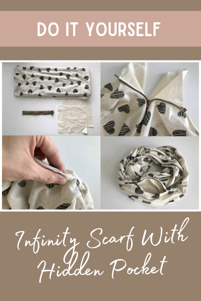 DIY Infinity Scarf with Hidden Pocket
