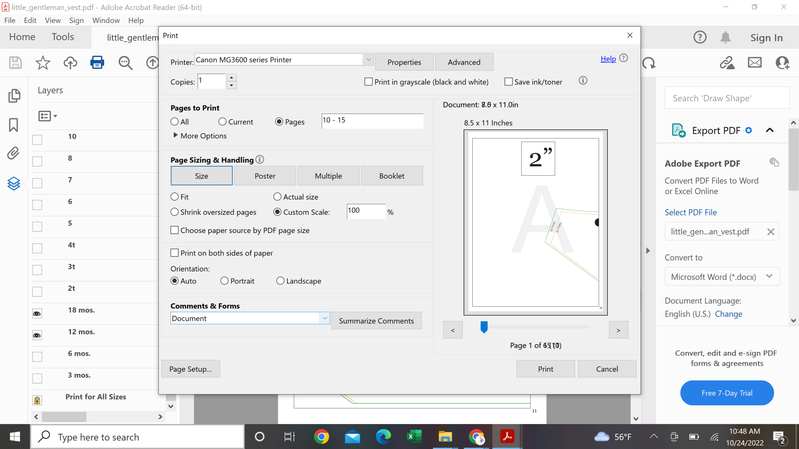How to use a PDF Sewing Pattern