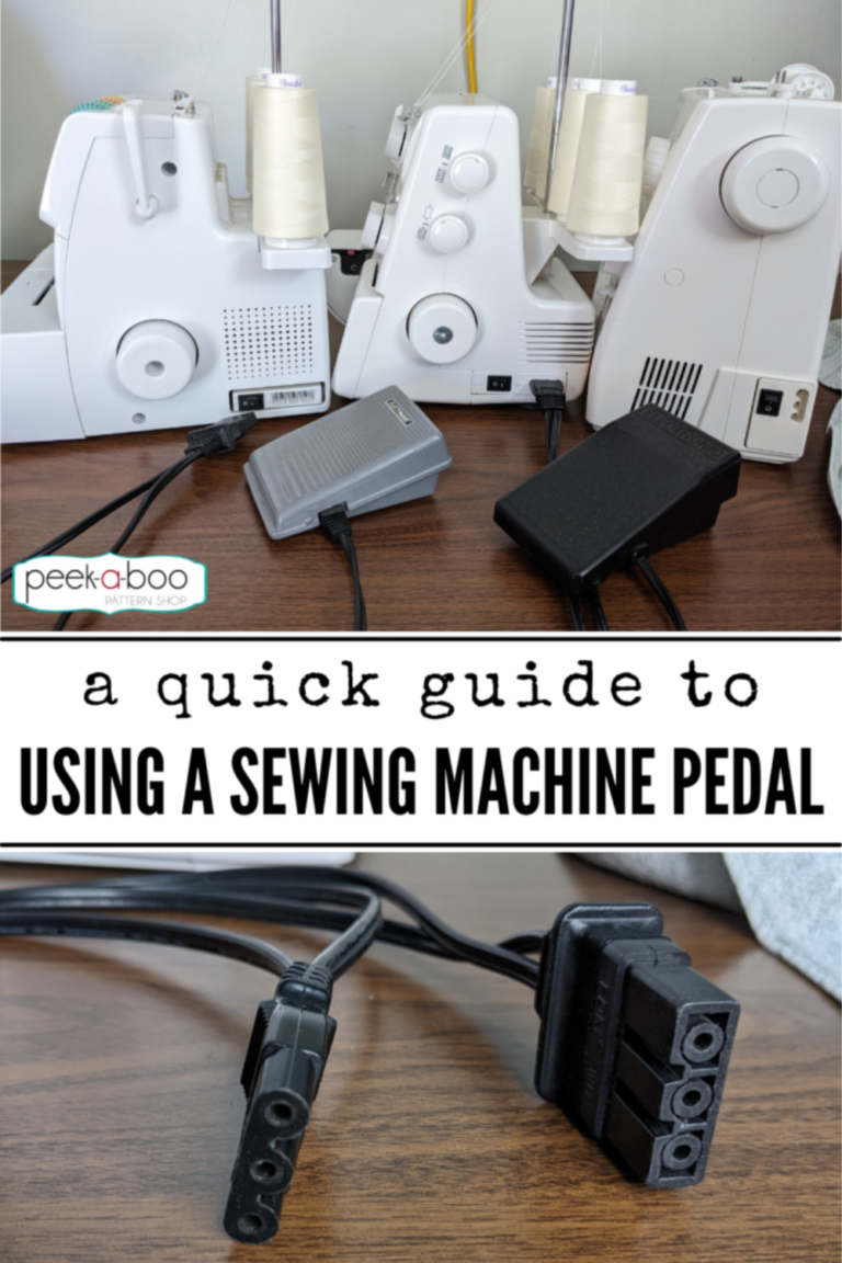 How To Use A Sewing Machine Foot Pedal