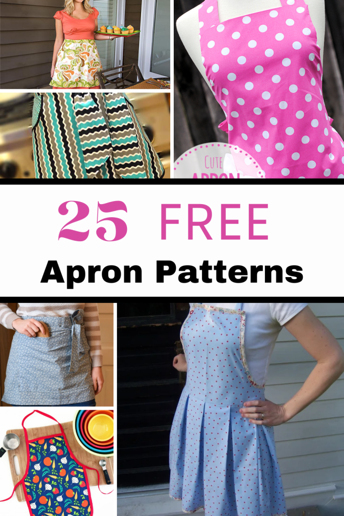 DIY Apron Pattern with an Elastic Neck Strap