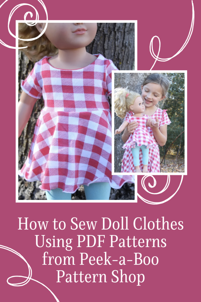 PDF Pattern 1:12 Scale Doll Clothes, DIY Shirt and Trousers Sewing Pattern  