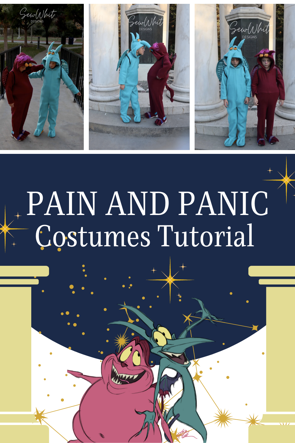 Pain And Panic Costumes Tutorial (from Hercules)