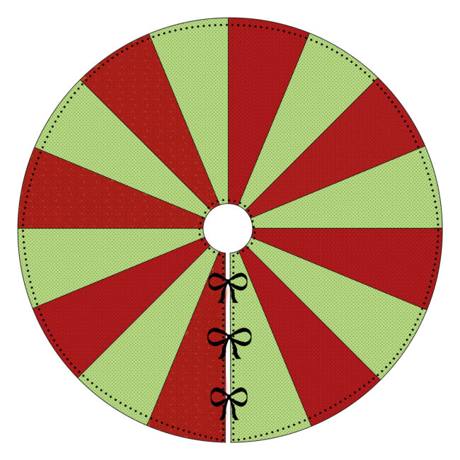 Christmas Tree Skirt Pattern | DIY Christmas Tree Skirt Tutorial
