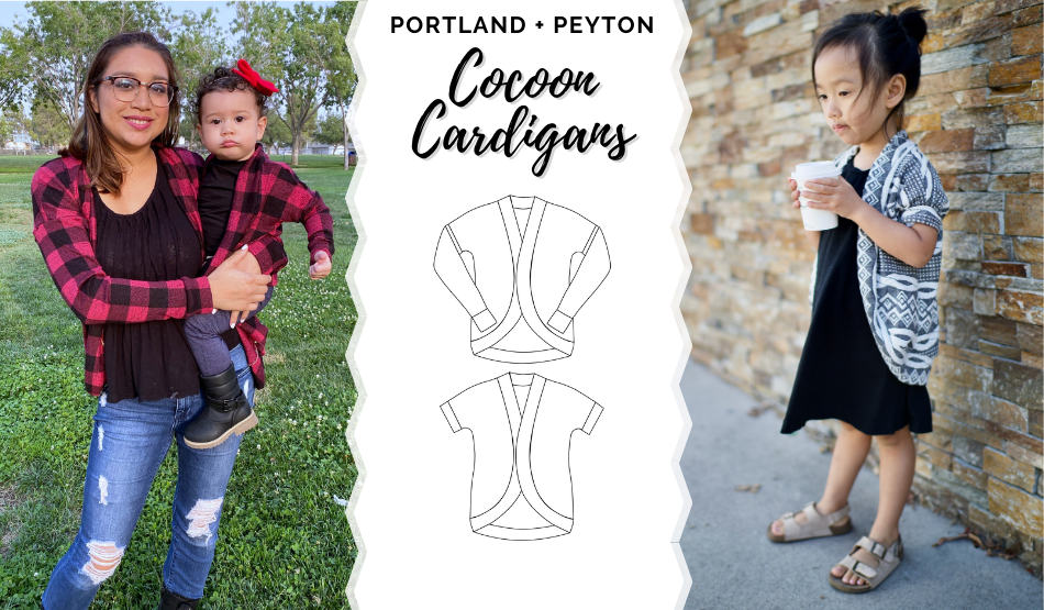 How To Sew a Cardigan Using the Peyton Cocoon from Peek-A-Boo Patterns 1 how to sew a cardigan