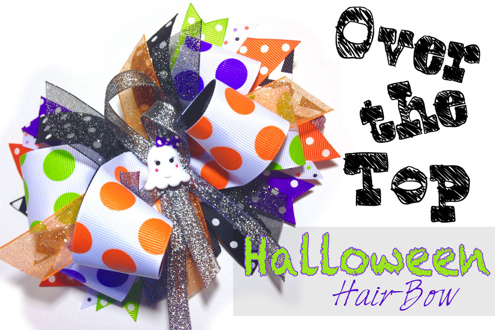 9 DIY Halloween Hair Bows | Free Tutorials