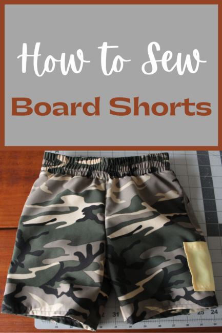 how to sew board shorts