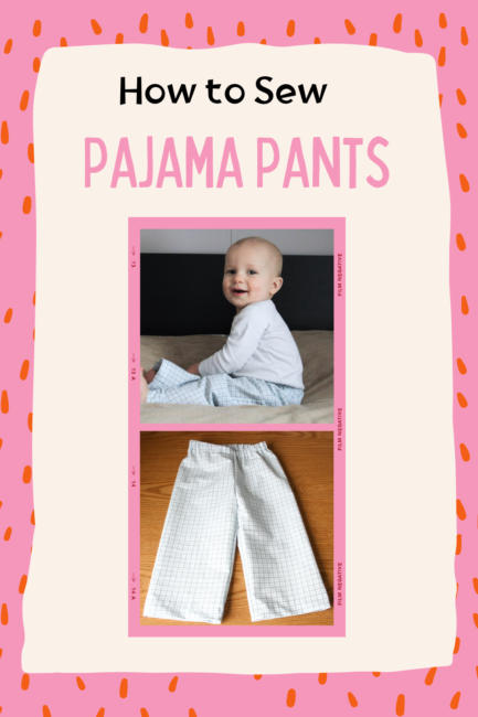 how to sew pajama pants