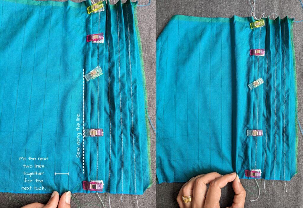 How to sew Pintucks