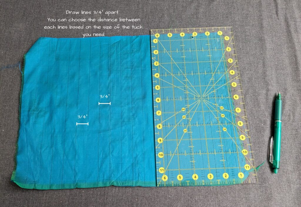 How to sew Pintucks