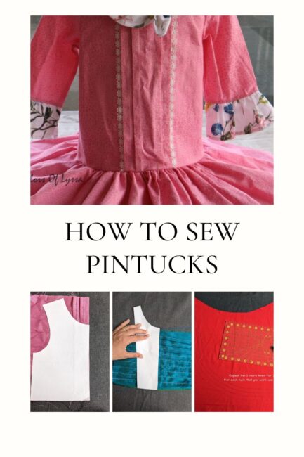 how to sew pintucks