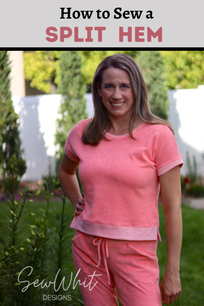 how to sew a split hem